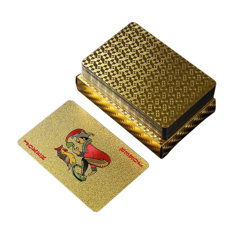 Board Game Festival - Gold Foil Poker Cards Luxury Gold