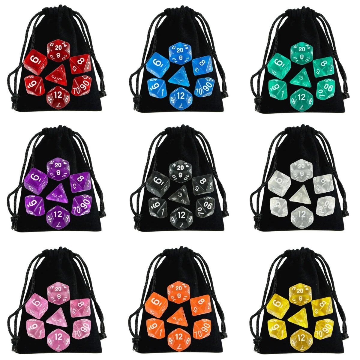 Dice Set Polyhedral - DND Dice Polyhedral Dice RPG High