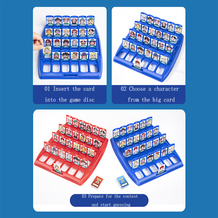 Guess who I am Board Game Pare - Board Game Who Is It 评论和价格