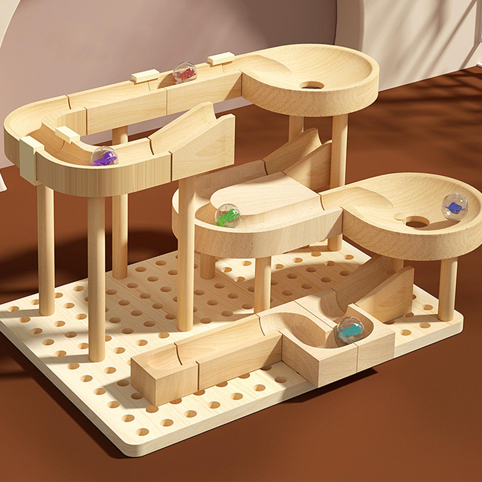 Wooden Marble Maze Race Track  - Board Game Race Track 评论和价格