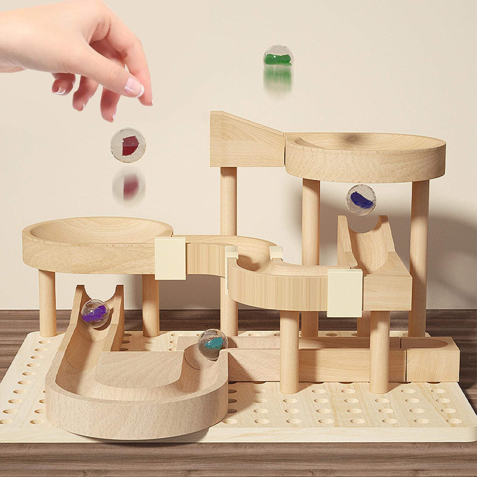 Wooden Marble Maze Race Track  - Board Game Race Track 评论和价格