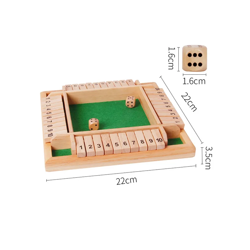 2-4 Player Wooden Math Flaps & - Board Game Instruction 评论和价格