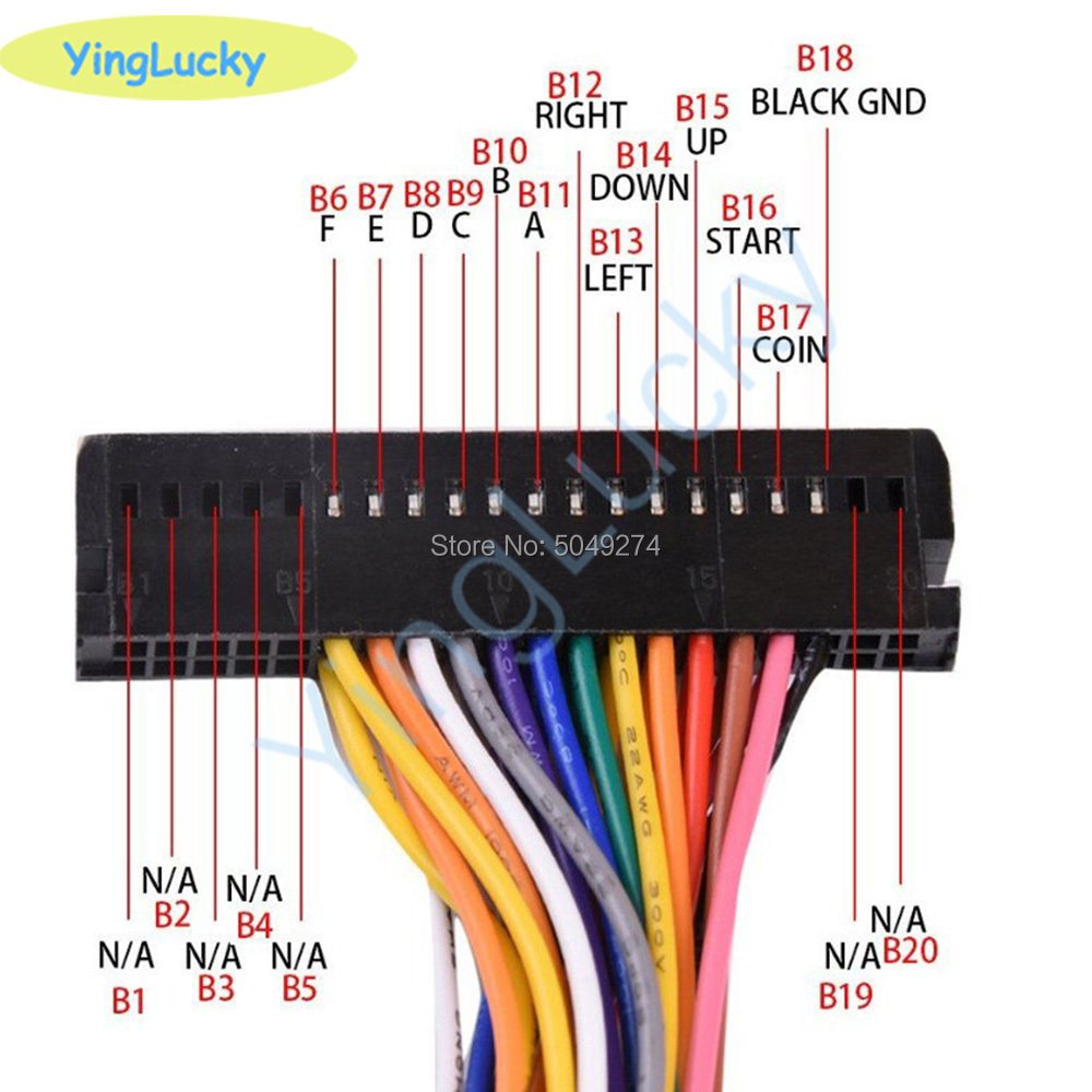 Arcade Cabinet 40-pin Wire Har - Board Game Path 评论和价格
