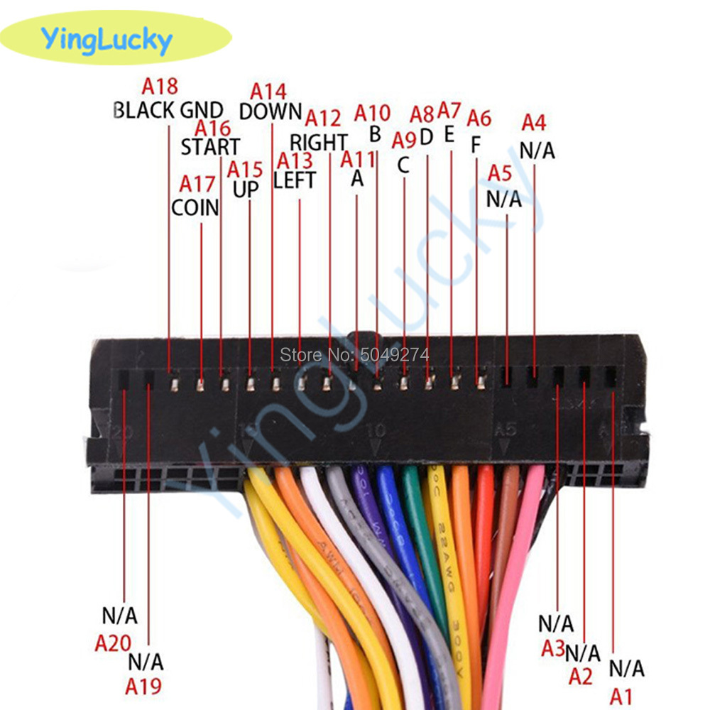 Arcade Cabinet 40-pin Wire Har - Board Game Path 评论和价格