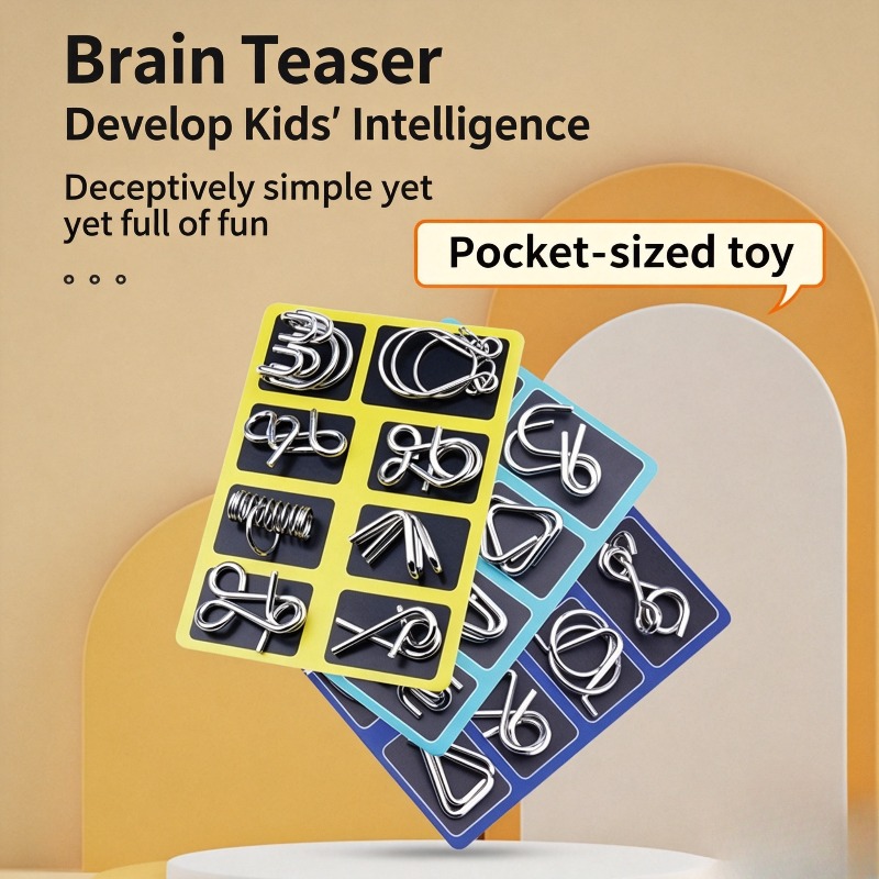 8 Pieces Metal Puzzle Set Clas - Board Game Enthusiast 评论和价格