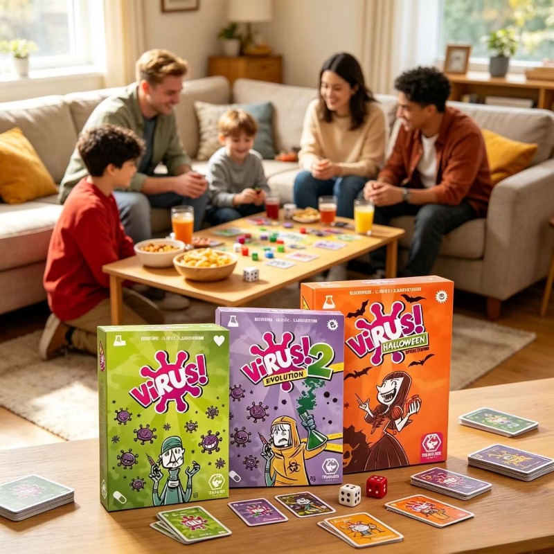 Family Strategy Card Game Set  - Board Game Virus 评论和价格