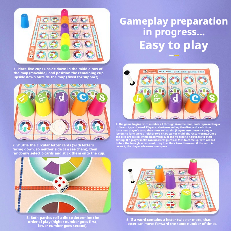 Hot Kids Chinese Pinyin Matchi - Board Game Enthusiast 评论和价格