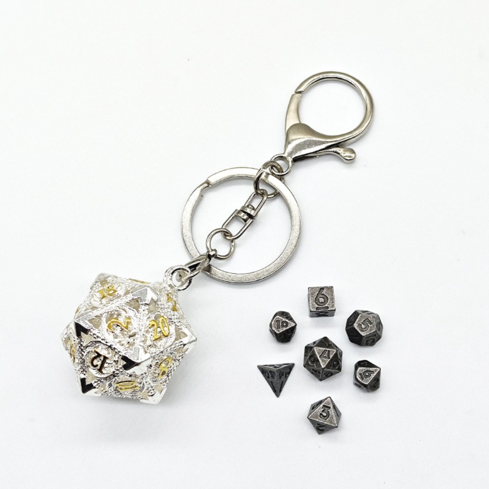 1 Set 20-sided Hollow Metal Di - Board Game Io 评论和价格