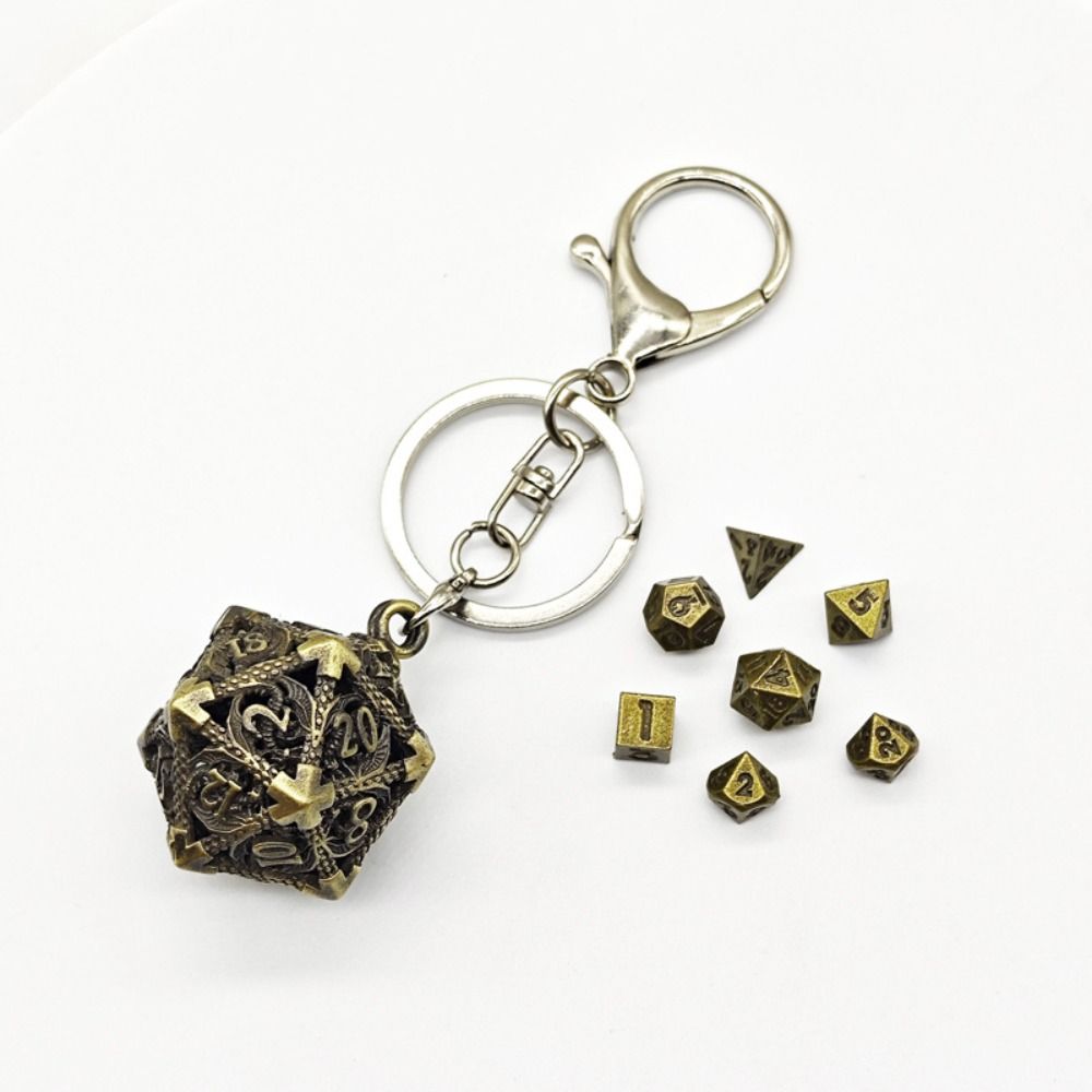 1 Set 20-sided Hollow Metal Di - Board Game Io 评论和价格