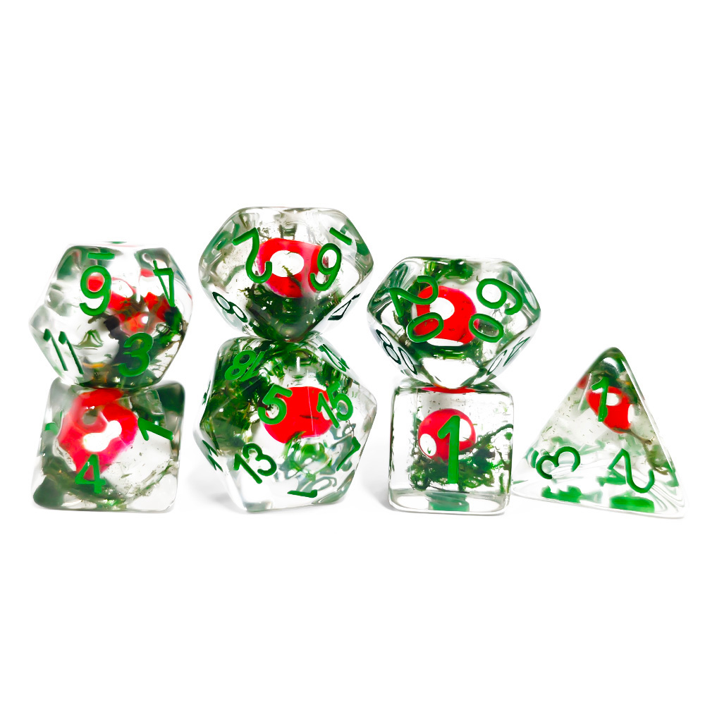 7Pcs/Set DND Dice Transparent  - Dice Set Polyhedral 评论和价格