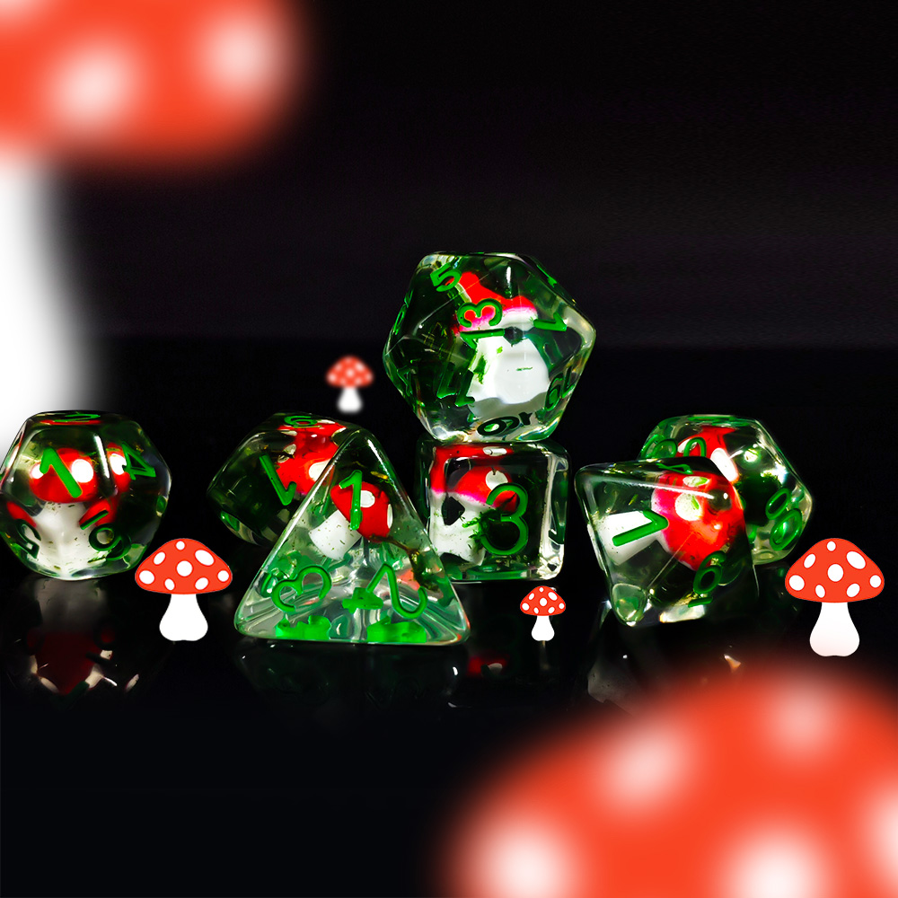7Pcs/Set DND Dice Transparent  - Dice Set Polyhedral 评论和价格