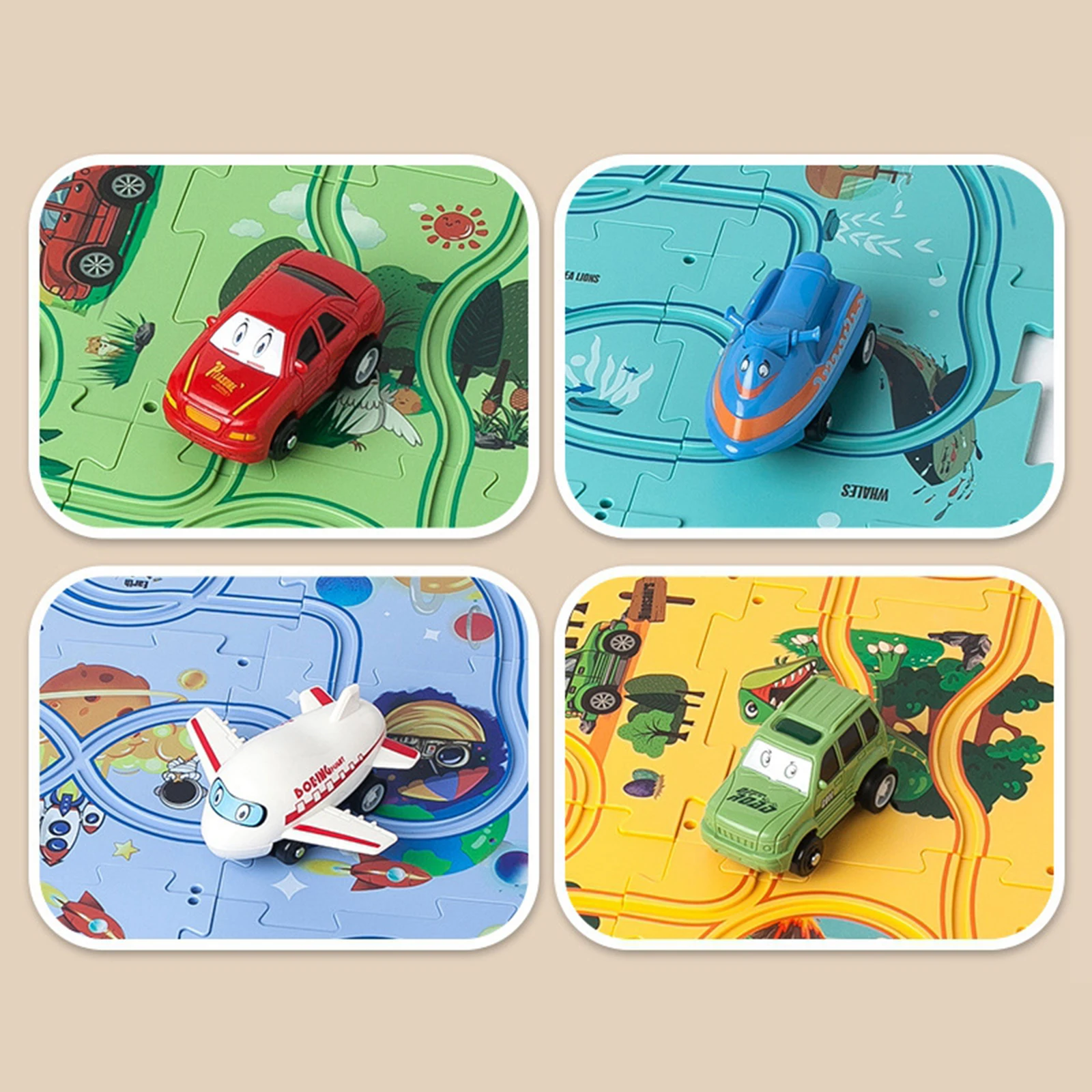 Montessori Kids Electric Rail  - Board Game Race Track 评论和价格