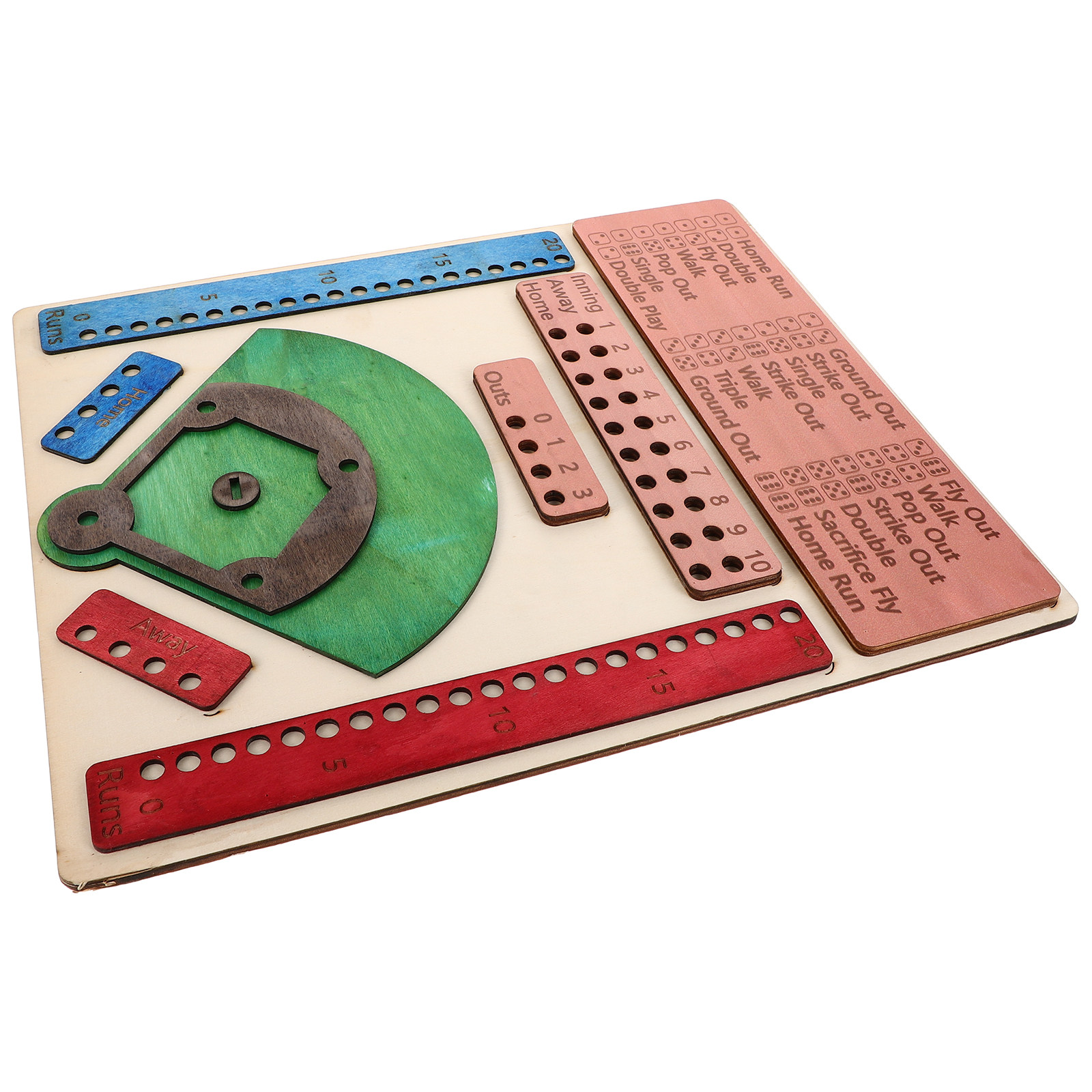 Wooden Baseball Board Game Col - Board Game Festival 评论和价格