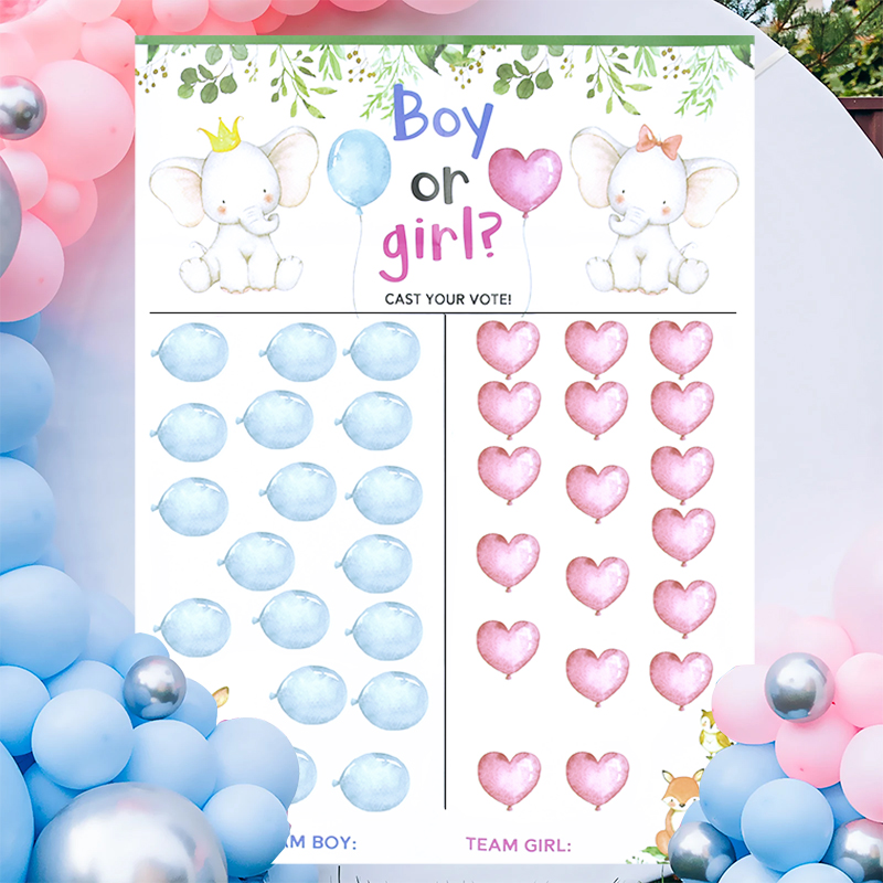 1sets Gender Reveal Game Votin - Board Game Or Boardgame 评论和价格