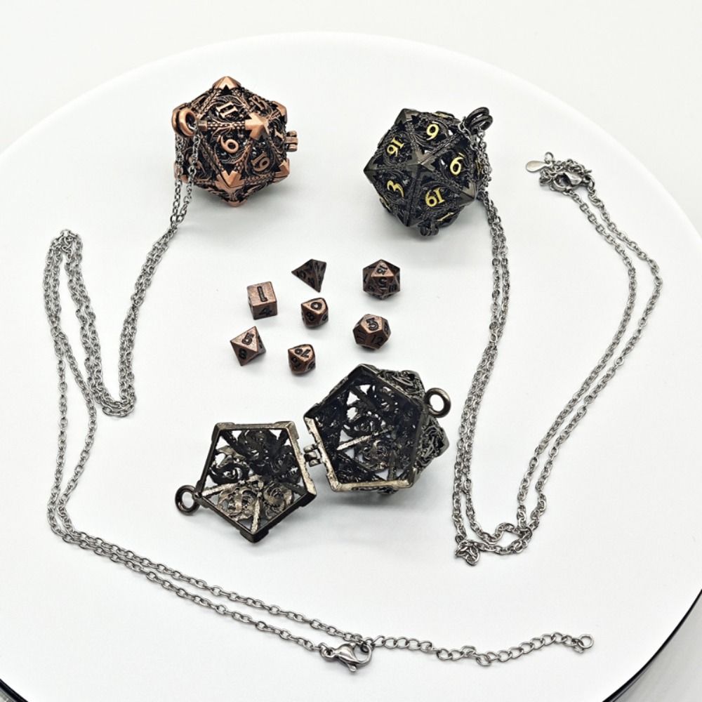 1 Set 20-sided Hollow Metal Di - Board Game Io 评论和价格