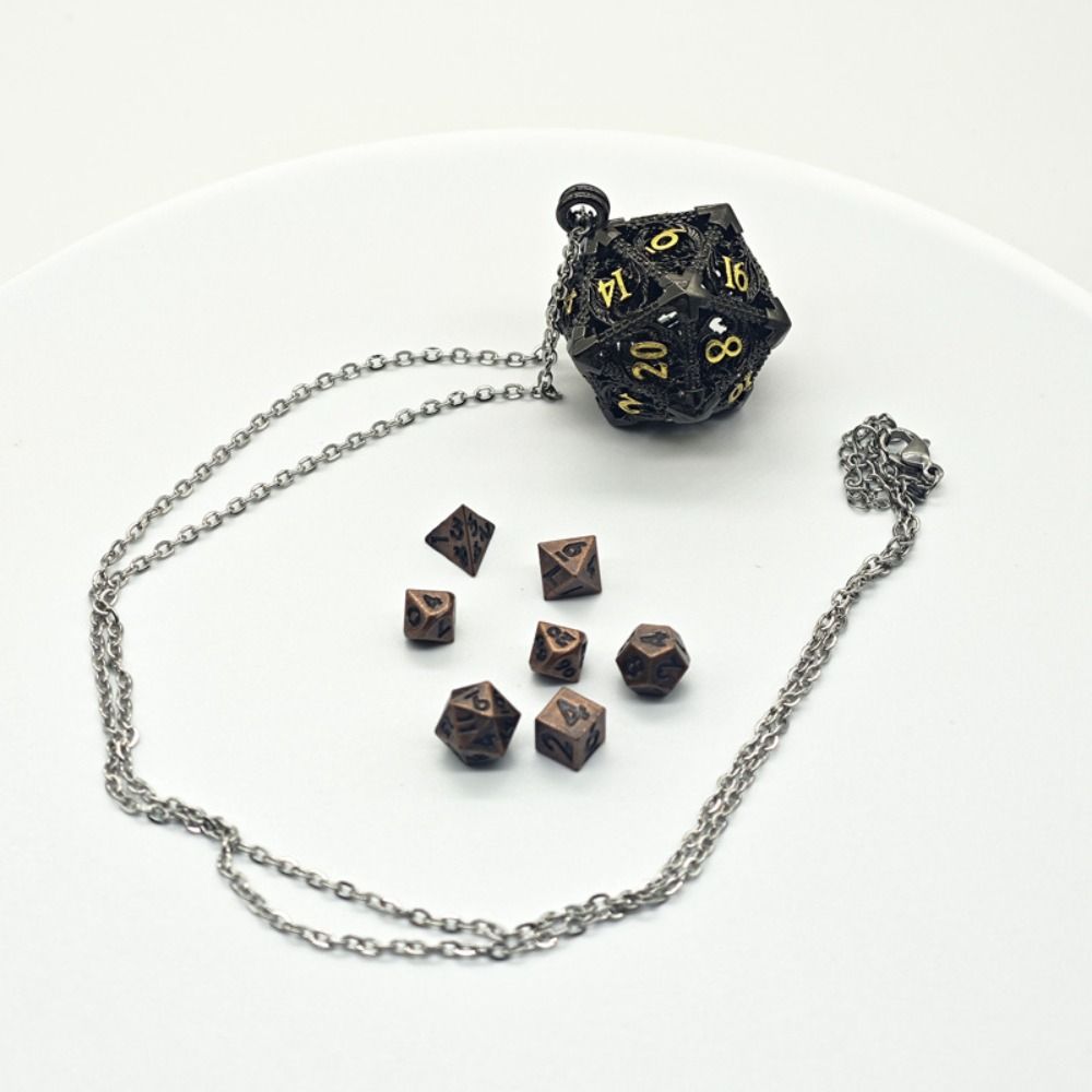 1 Set 20-sided Hollow Metal Di - Board Game Io 评论和价格