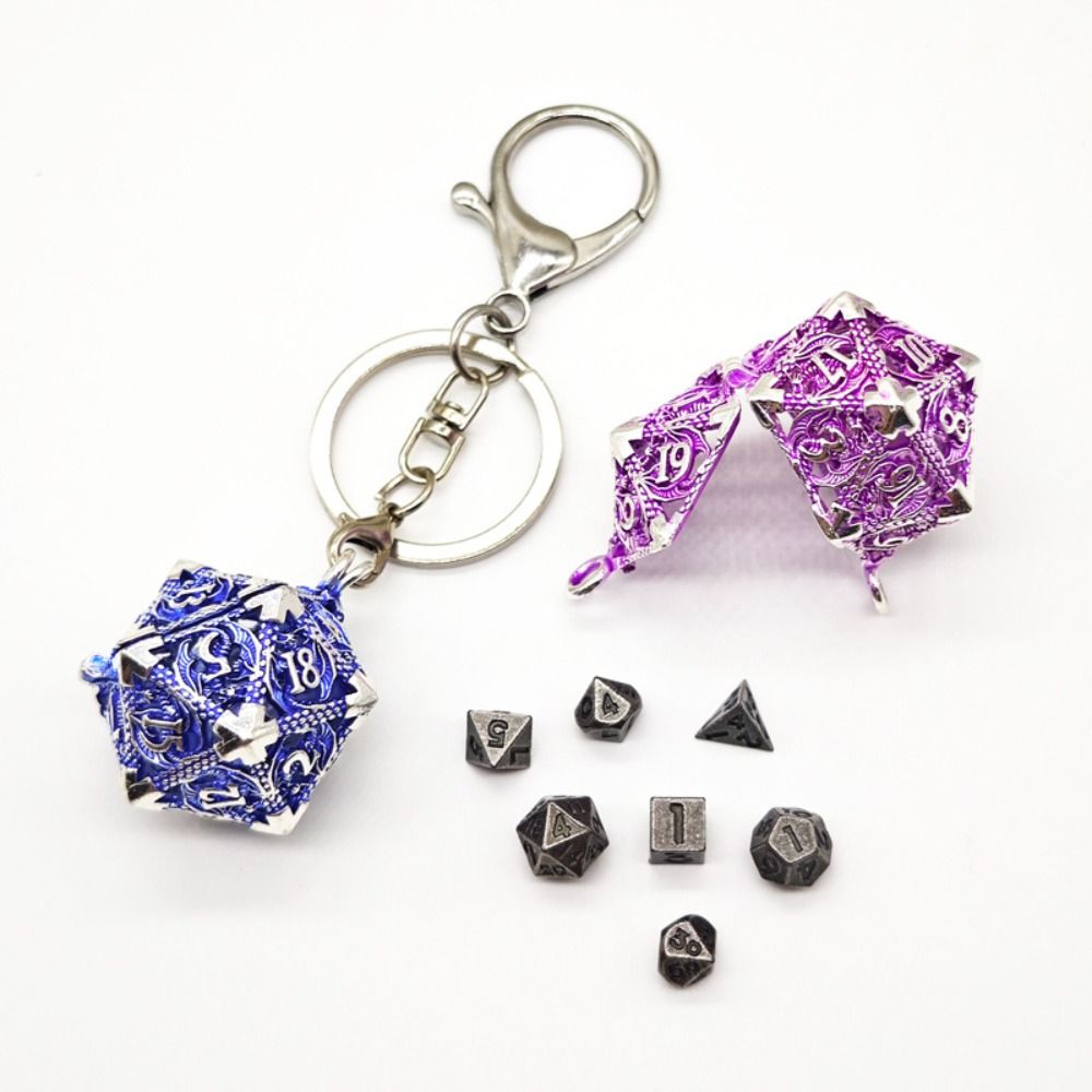 1 Set 20-sided Hollow Metal Di - Board Game Io 评论和价格