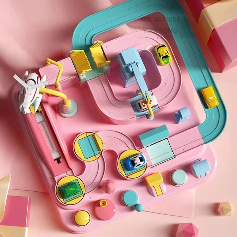Hot Racing Rail Car Tracks Toy - Board Game Race Track 评论和价格