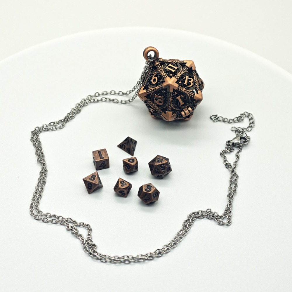 1 Set 20-sided Hollow Metal Di - Board Game Io 评论和价格