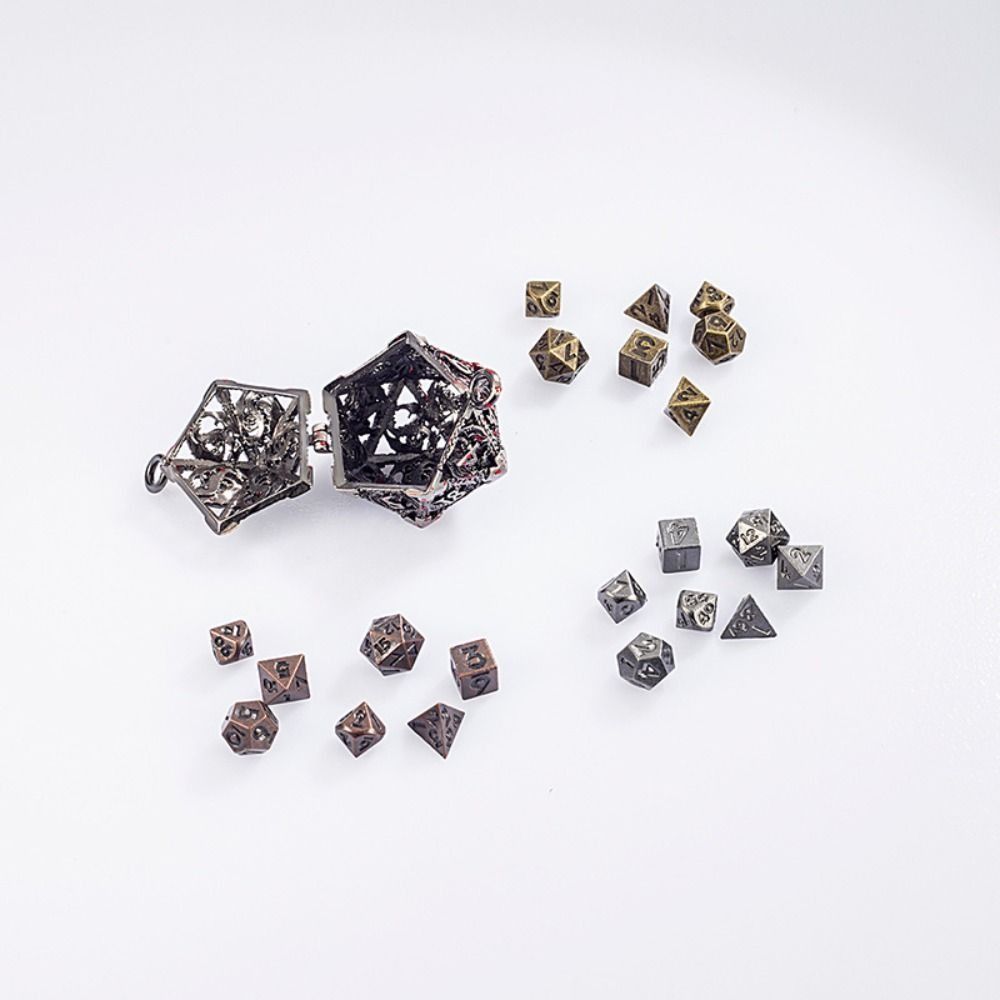 1 Set 20-sided Hollow Metal Di - Board Game Io 评论和价格