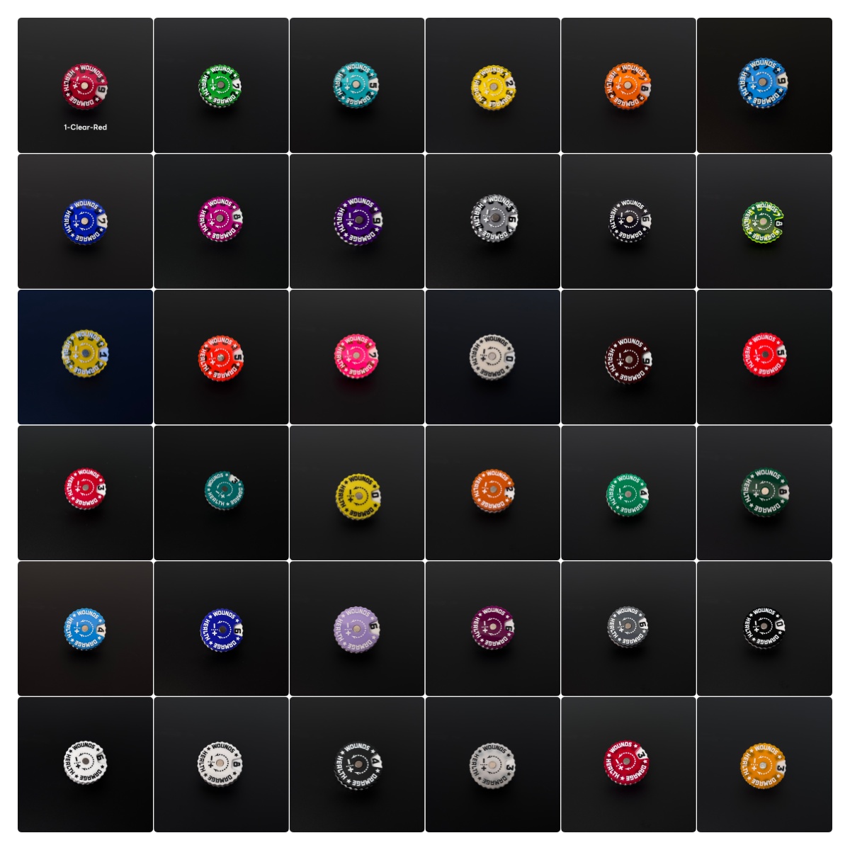 25x25x6mm Wound Tracker Table  - Board Game Path 评论和价格