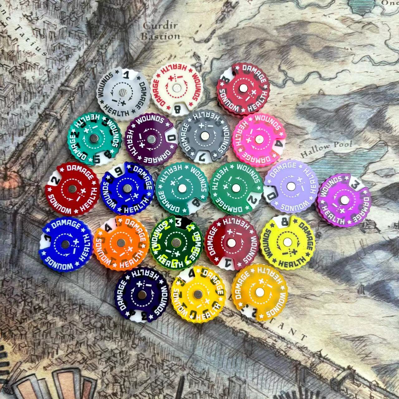 25x25x6mm Wound Tracker Table  - Board Game Path 评论和价格