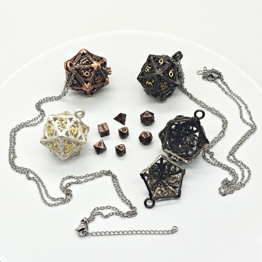 1 Set 20-sided Hollow Metal Di - Board Game Io 评论和价格