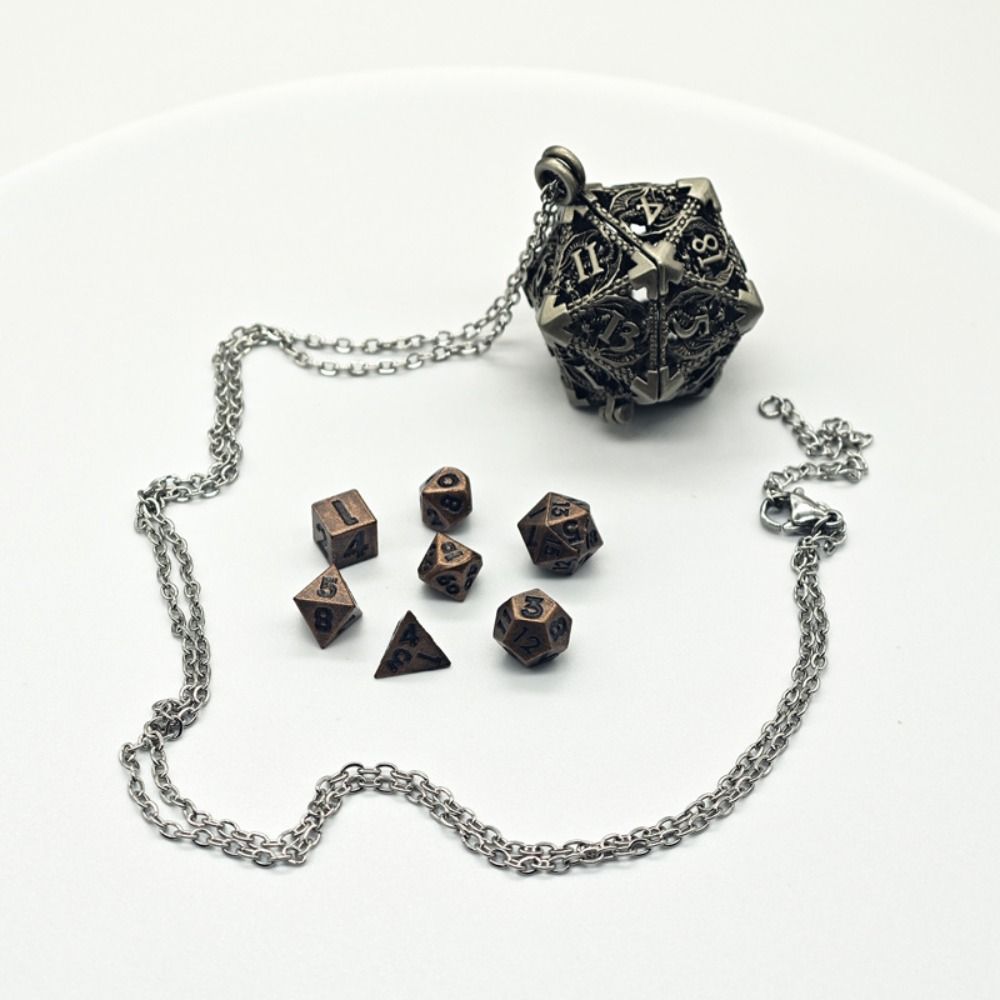 1 Set 20-sided Hollow Metal Di - Board Game Io 评论和价格